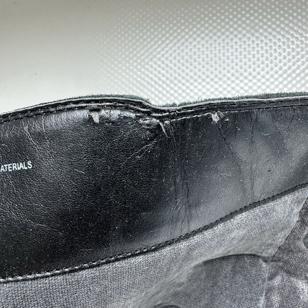boc Black Leather Knee-High Zip Riding Boots - Picture 9 of 11